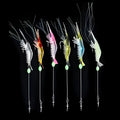 Luer soft fishing lure with pre-attached hook in six colour variations including luminous and transparent options