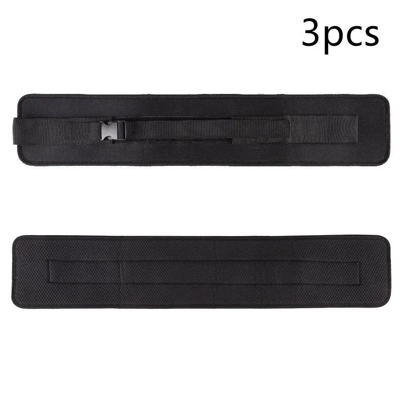Black and pink weight-bearing hip bridge training belt for fitness and yoga