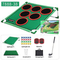 Children's plastic flannel Velcro golf target toy set with single frame option