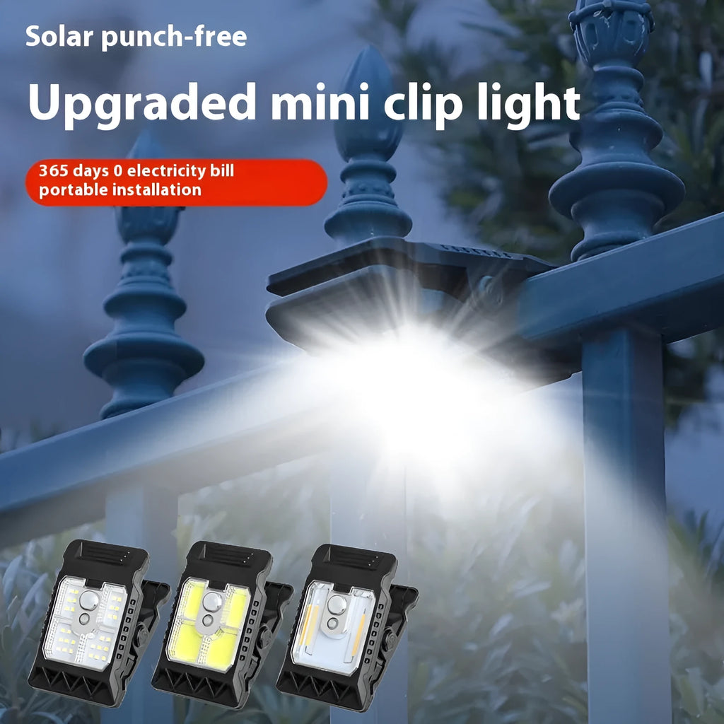 Motion-sensor clip lamp with intelligent induction for automatic wardrobe lighting