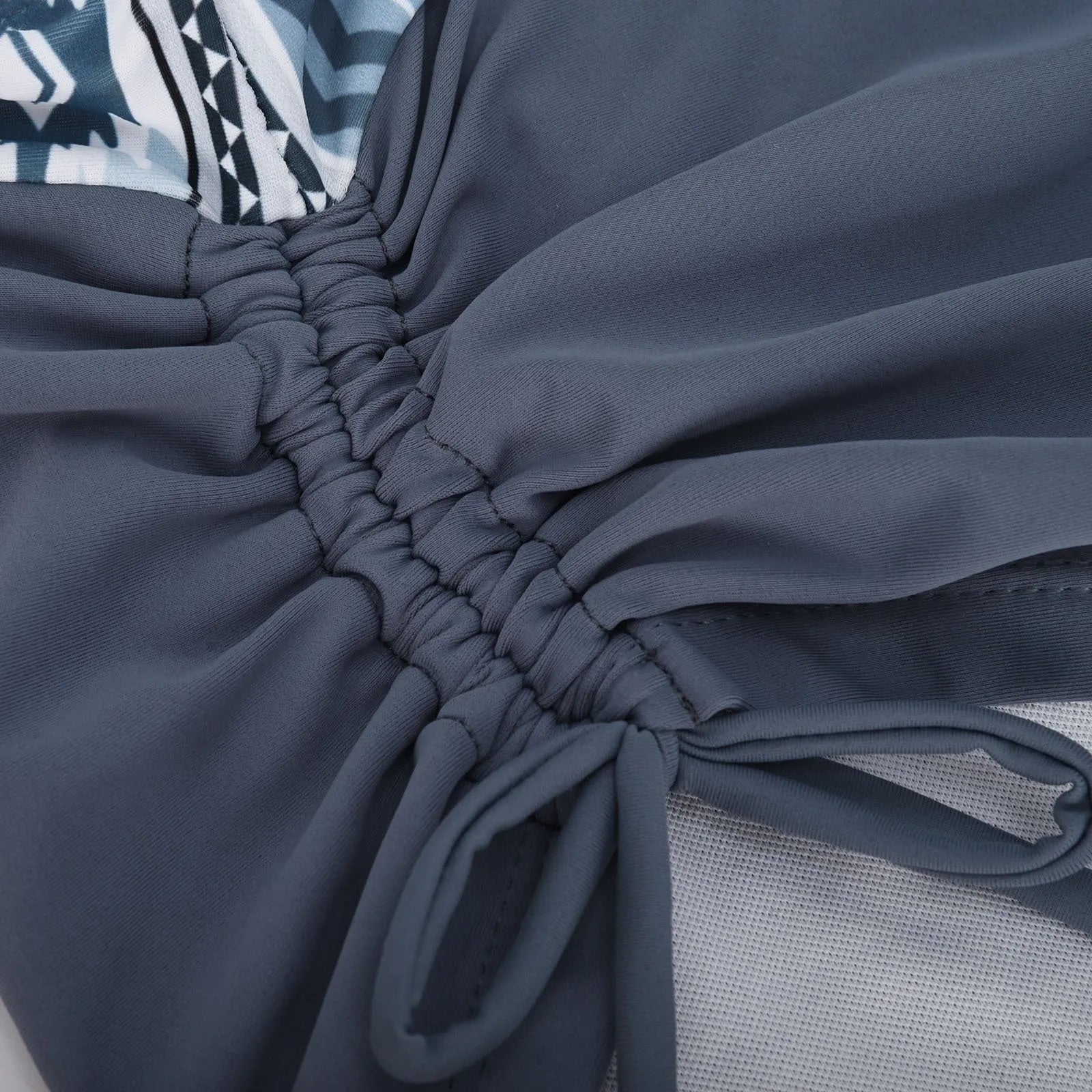 Women's split bikini swimsuit in pictured colour without underwire, shown as a two-piece set.