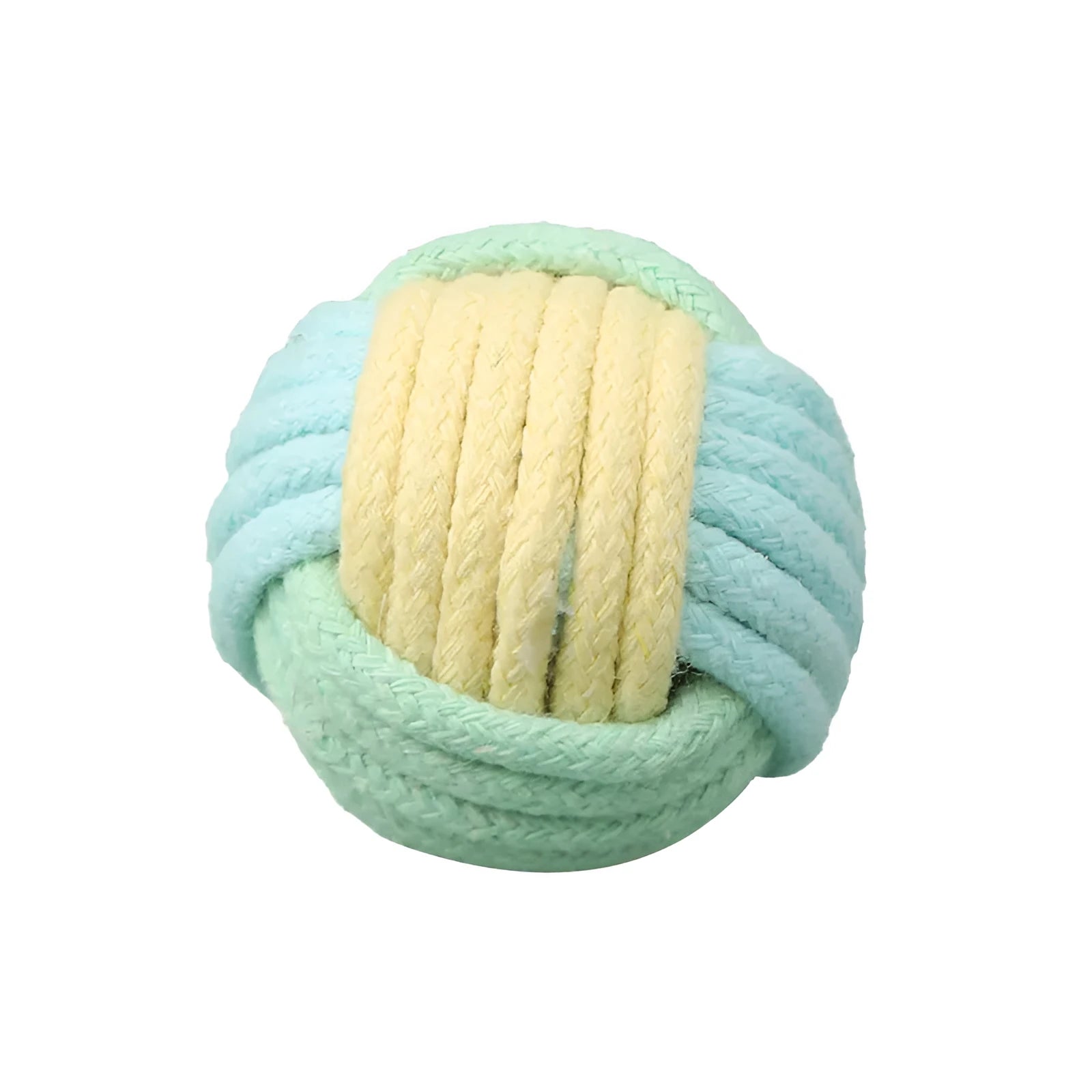 Handmade cat hair ball plush toy measuring 5cm with cotton ball construction