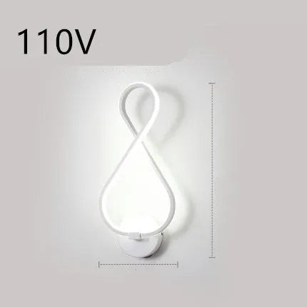 Minimalist Nordic LED wall lamp with silicone shade for bedroom bedside lighting
