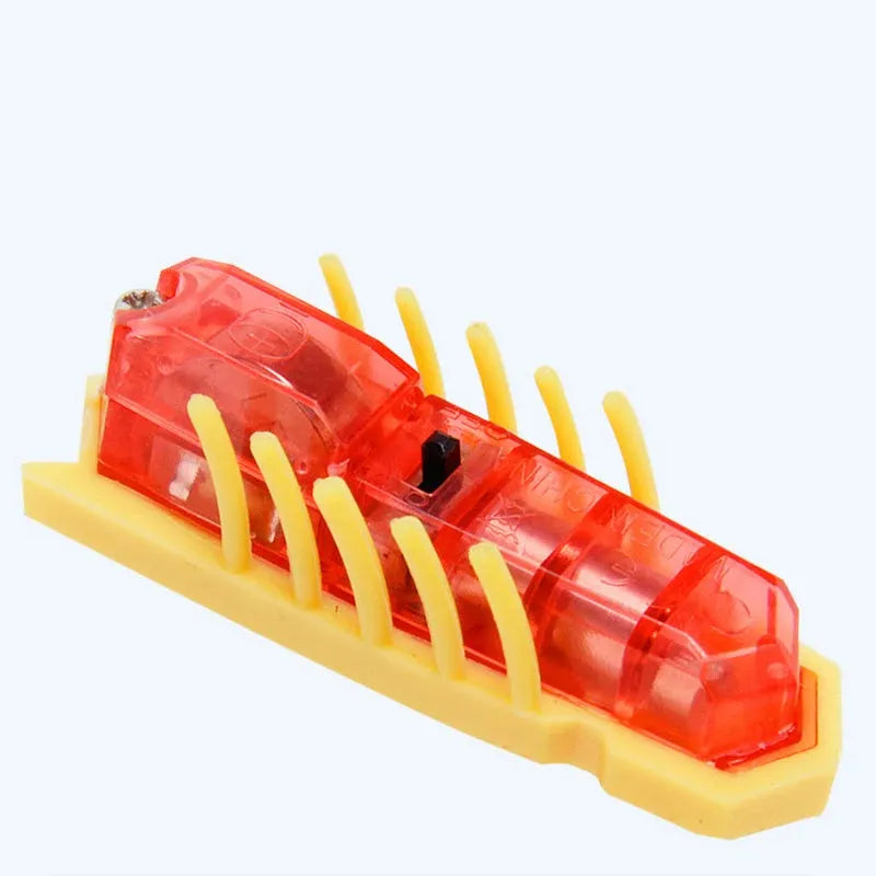 Small electric bug toy for cats with 12 legs and self-righting capability