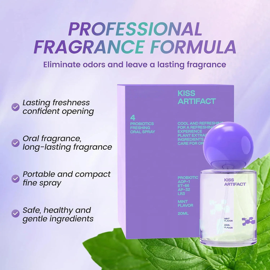 20ml portable probiotic oral spray with hydrating formula for mouth and throat care