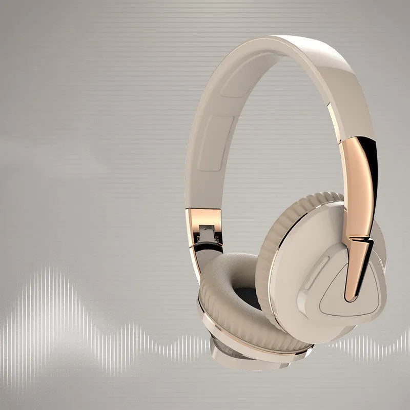 H3 wireless Bluetooth over-ear headset in black, showing earcup with controls, AUX jack, and TF card slot.