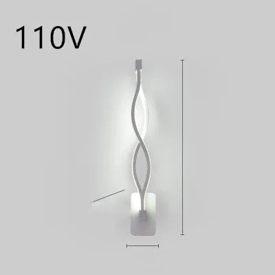 Minimalist Nordic LED wall lamp with silicone shade for bedroom bedside lighting
