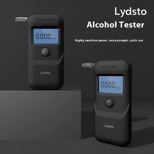 Black HD-JJCSY01 breath alcohol tester with portable design for personal use