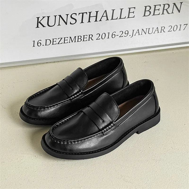 Men's retro style slip-on casual shoes in microfiber PU available in four colours