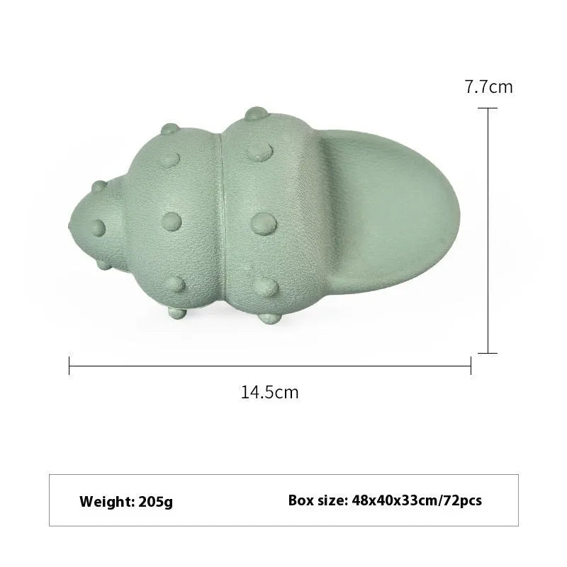 Deep sea shark rubber dog toy for puppies and small dogs in blue and green colour variations