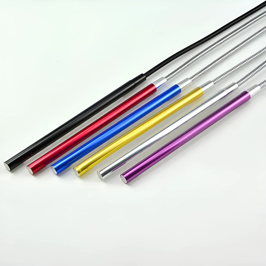 Spiral USB LED night light with aluminium alloy shade in multiple colour options
