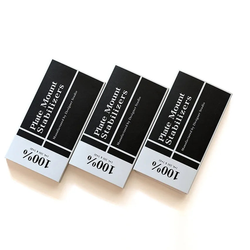 Mechanical keyboard stabiliser accessories set showing black and milky white satellite shafts for 6.25U and 7U spacebars