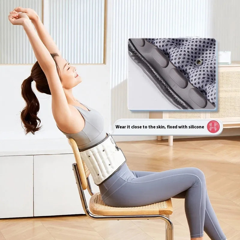 Automatic inflation lumbar disc correction waist supporter in PU material.