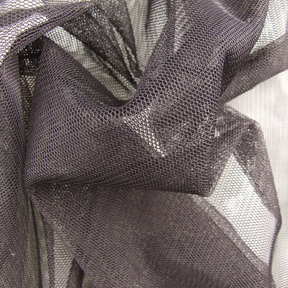 Four-piece mesh anti-mosquito suit set showing hooded top, pants, and booties for outdoor camping and fishing.