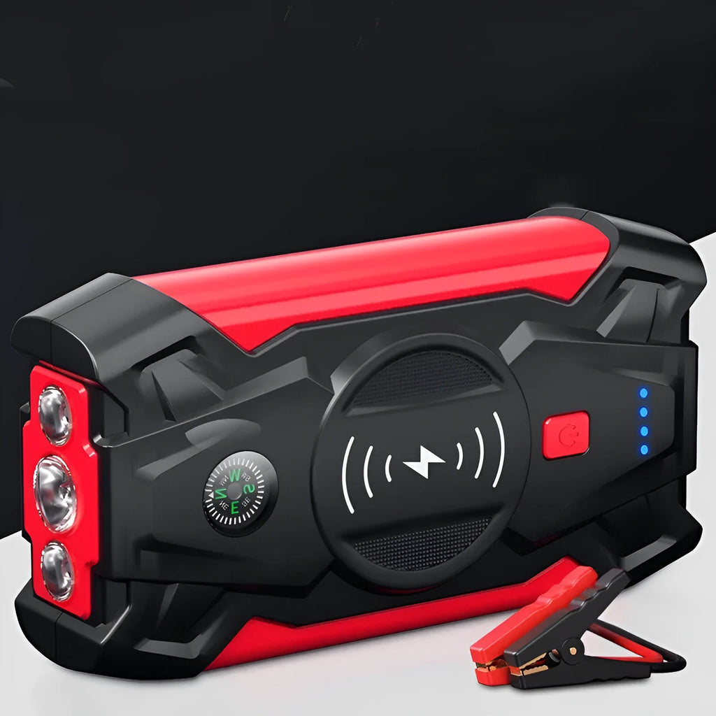 39800W car emergency jump starter power bank with digital display and metal clips