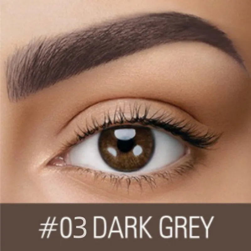 Waterproof eyebrow cream pencil in brown, black, dark grey and golden yellow shades