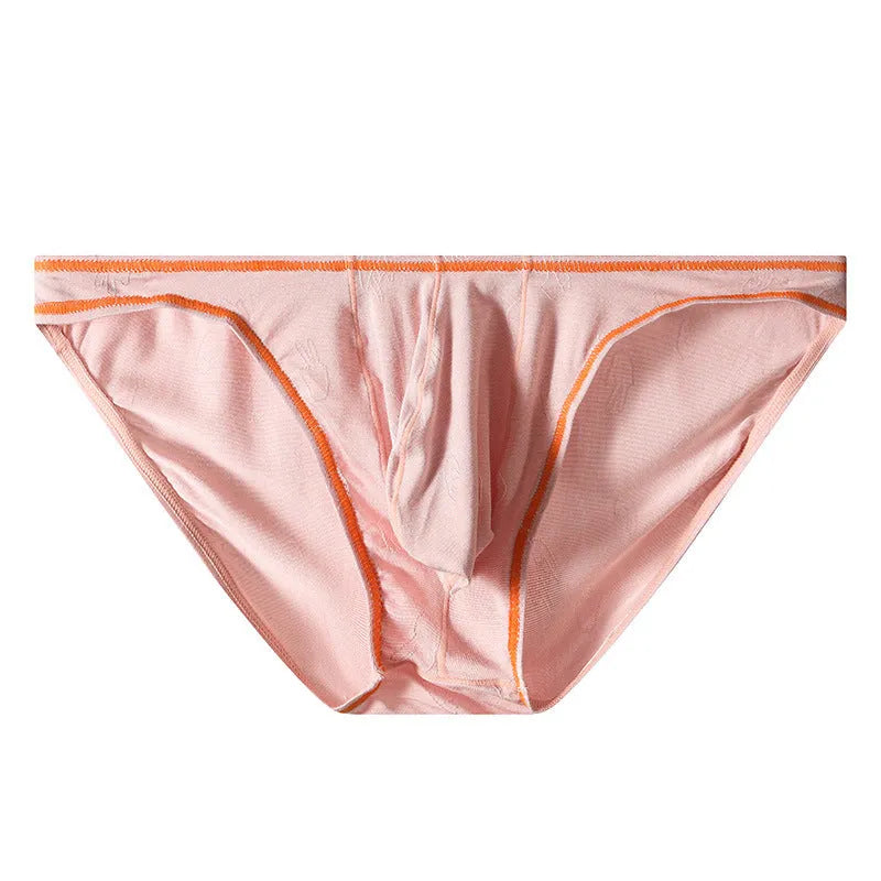 Men's modal fabric ice silk underwear with butt-lift design in five colour options