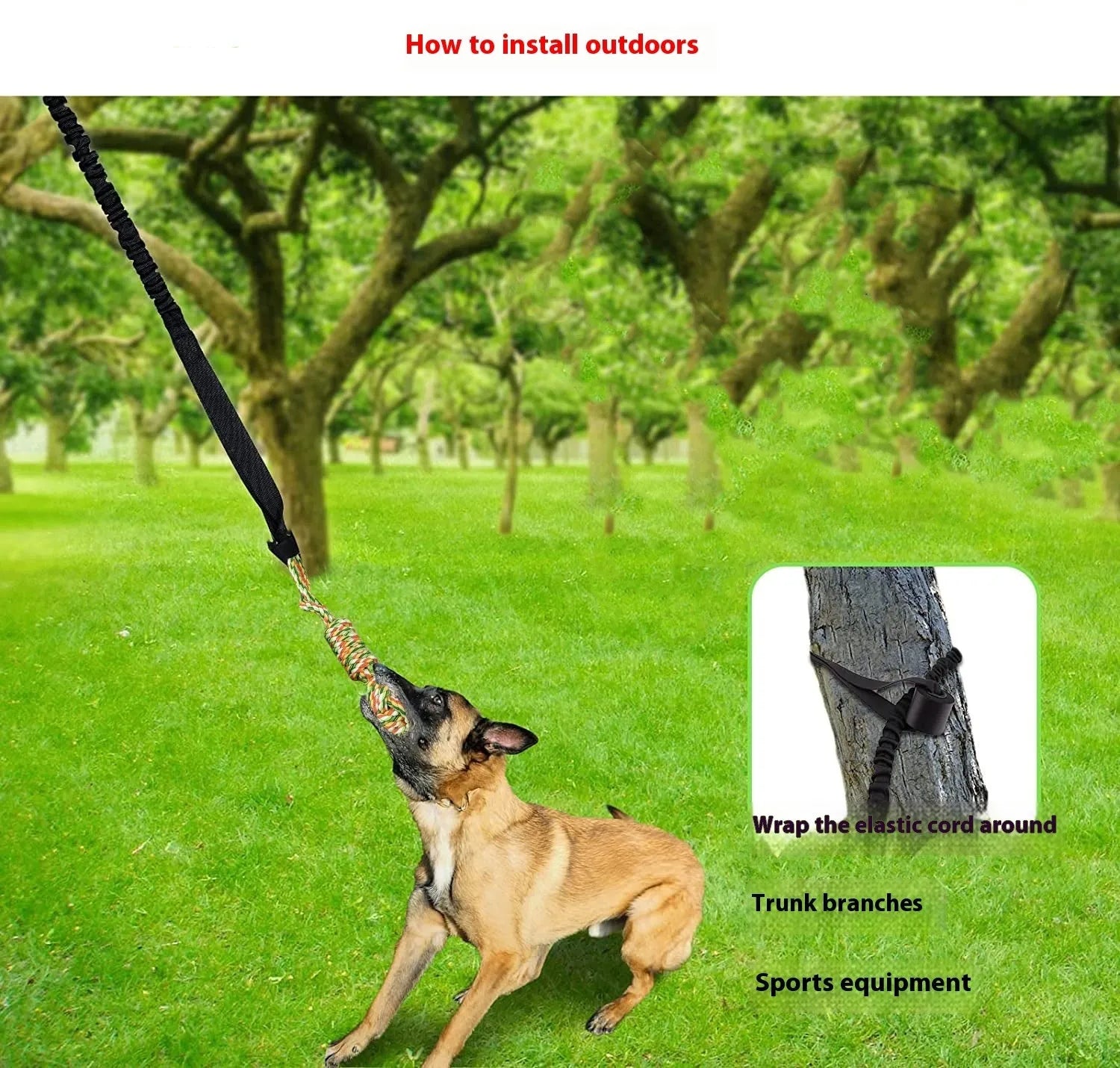 Cotton rope dog toy for tug of war games and grinding, available in black, grey or red colours