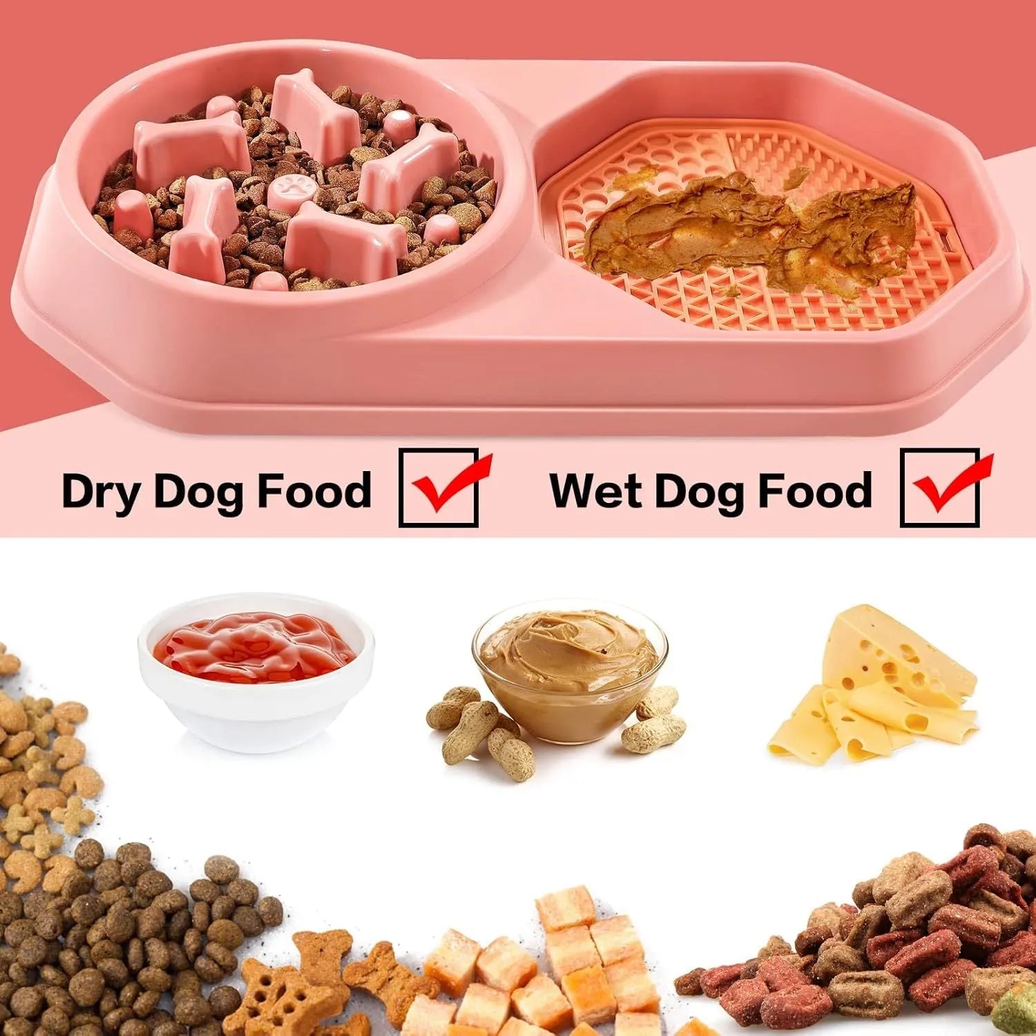 Blue slow feeder dog bowl with maze pattern for small to medium dogs measuring 37cm diameter