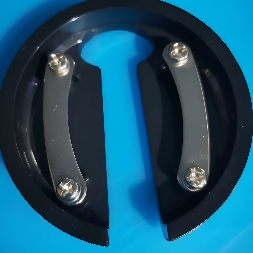 Stainless steel kitchen wine bottle opener on a countertop
