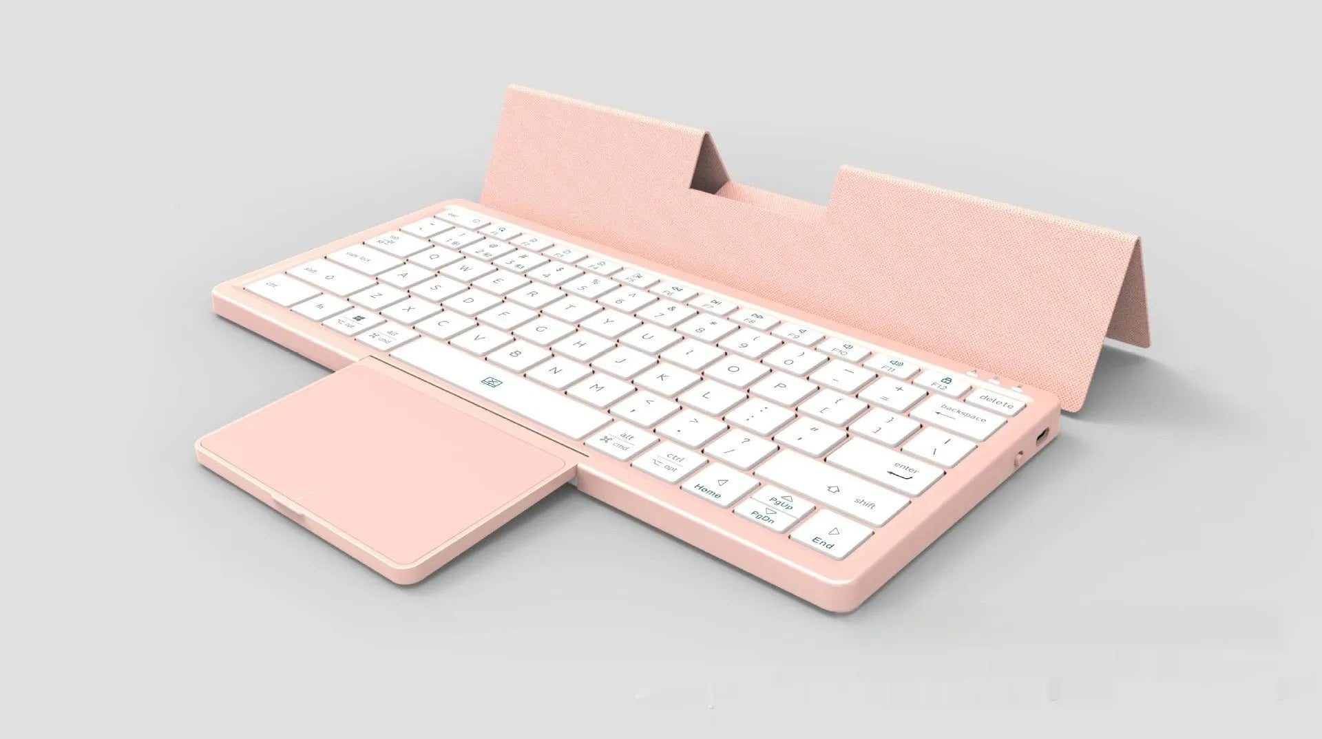 Three-in-one wireless Bluetooth keyboard with leather sheath stand for iPad and mobile phone