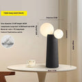 Modern minimalist cactus table lamp with resin base and PE lampshade in beige, 40 cm height