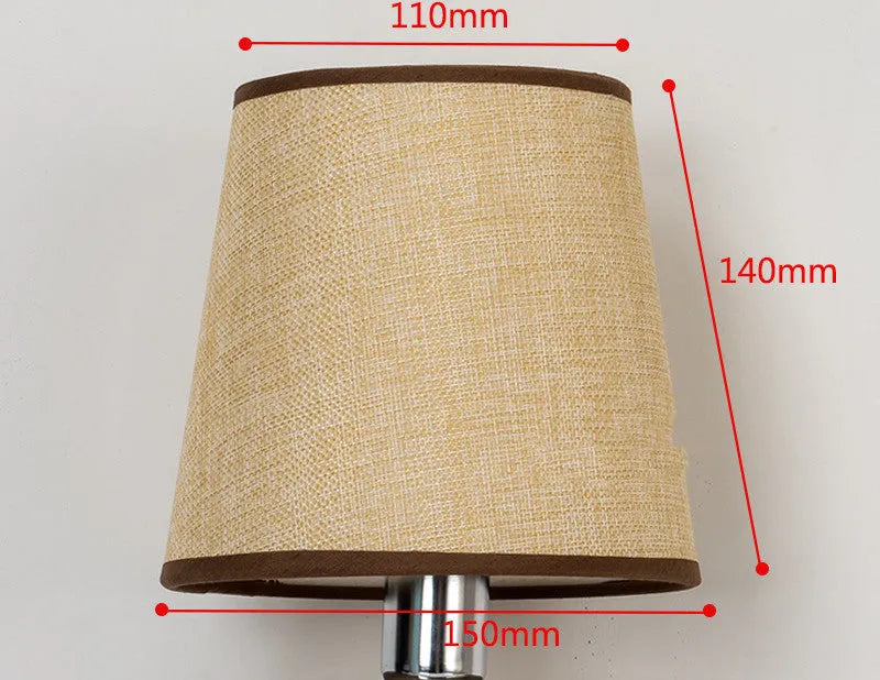 Modern minimalist fabric lampshade with horizontal paste design in a choice of colours.