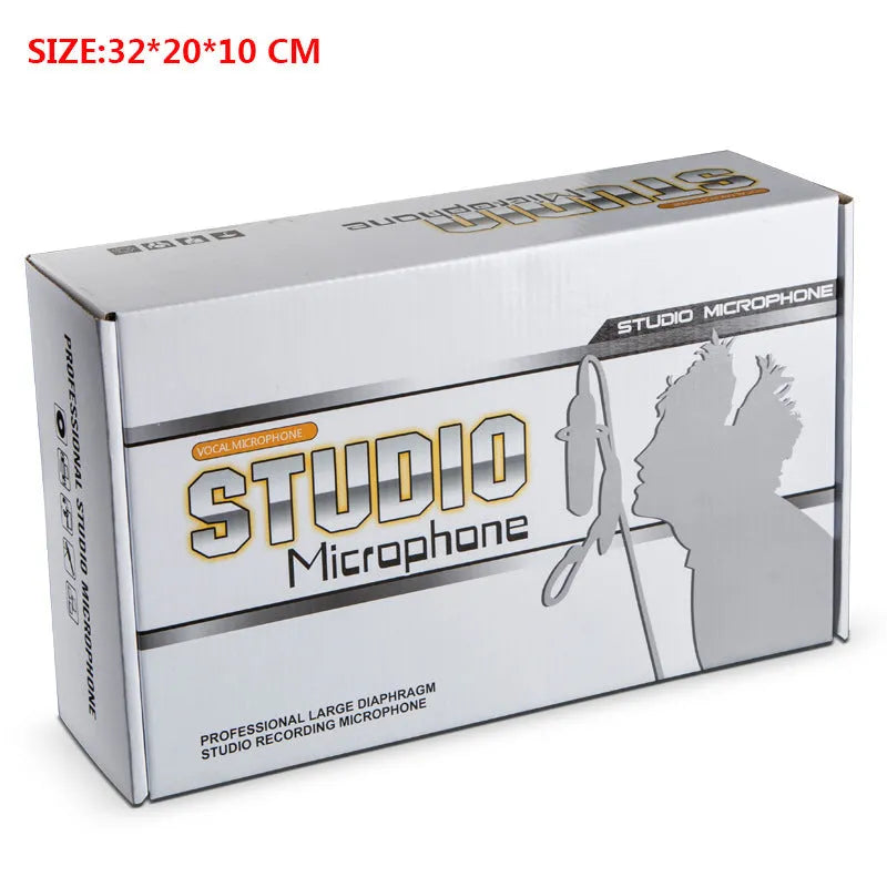 Professional wireless condenser microphone in FG2 colour for KTV singing and computer recording.