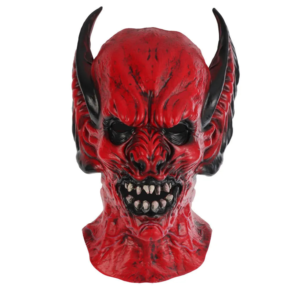 Red RP foam bat head cover horror mask for Halloween and Christmas party dress up
