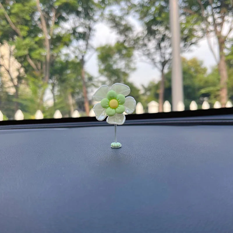 Plastic car swing decoration ornament in multiple colours for dashboard or mirror hanging