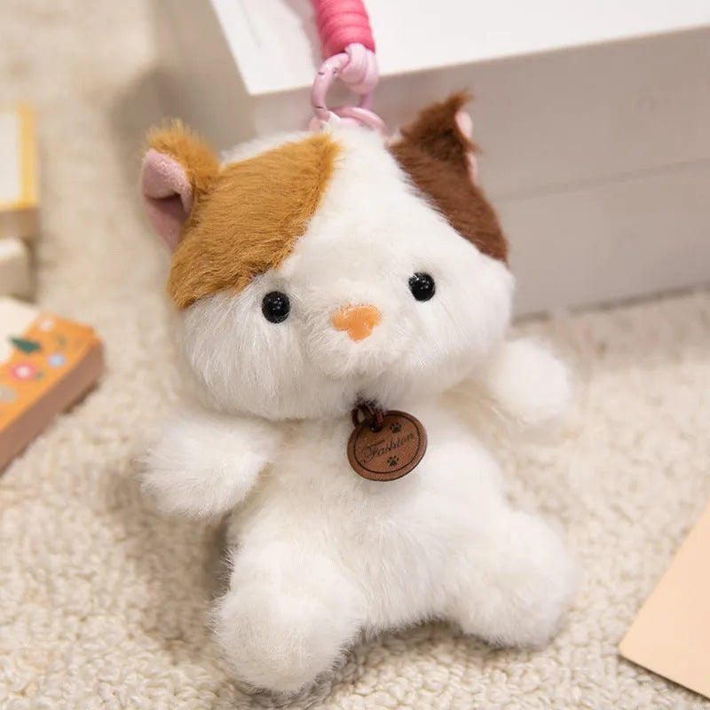 12 cm scented plush animal keychain pendant in capybara colour, PP cotton filling, bag decoration