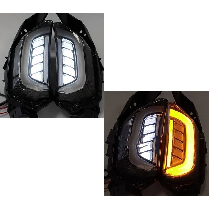 LED turn signal light for Yamaha NMAX155 scooter in plastic housing