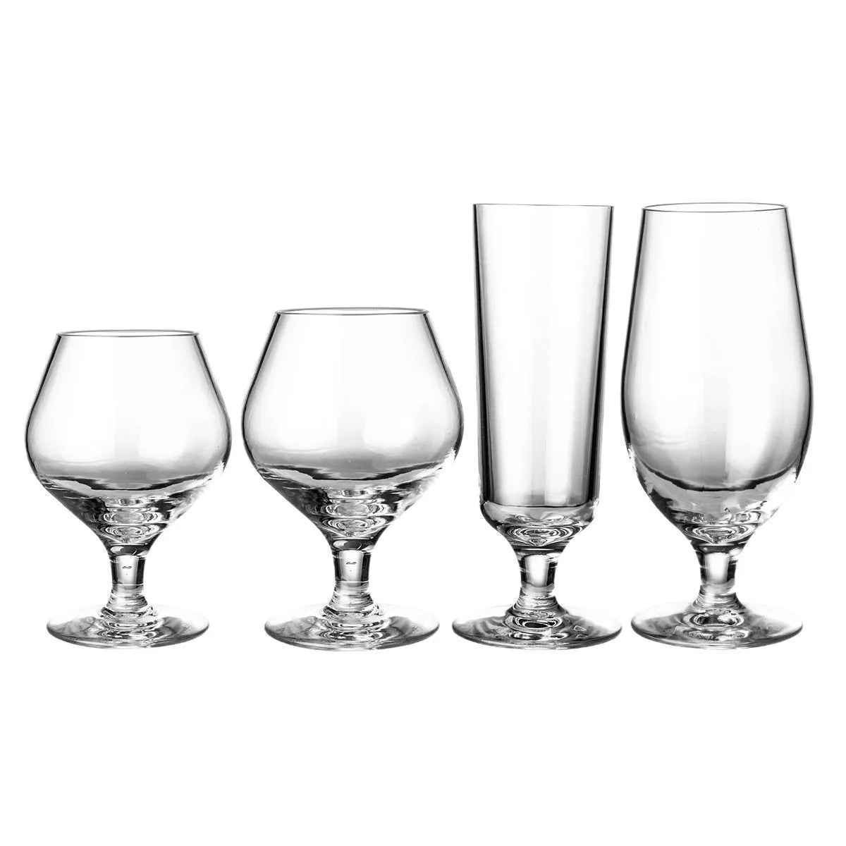 Clear PC acrylic wine bottle with modern design for beverage serving