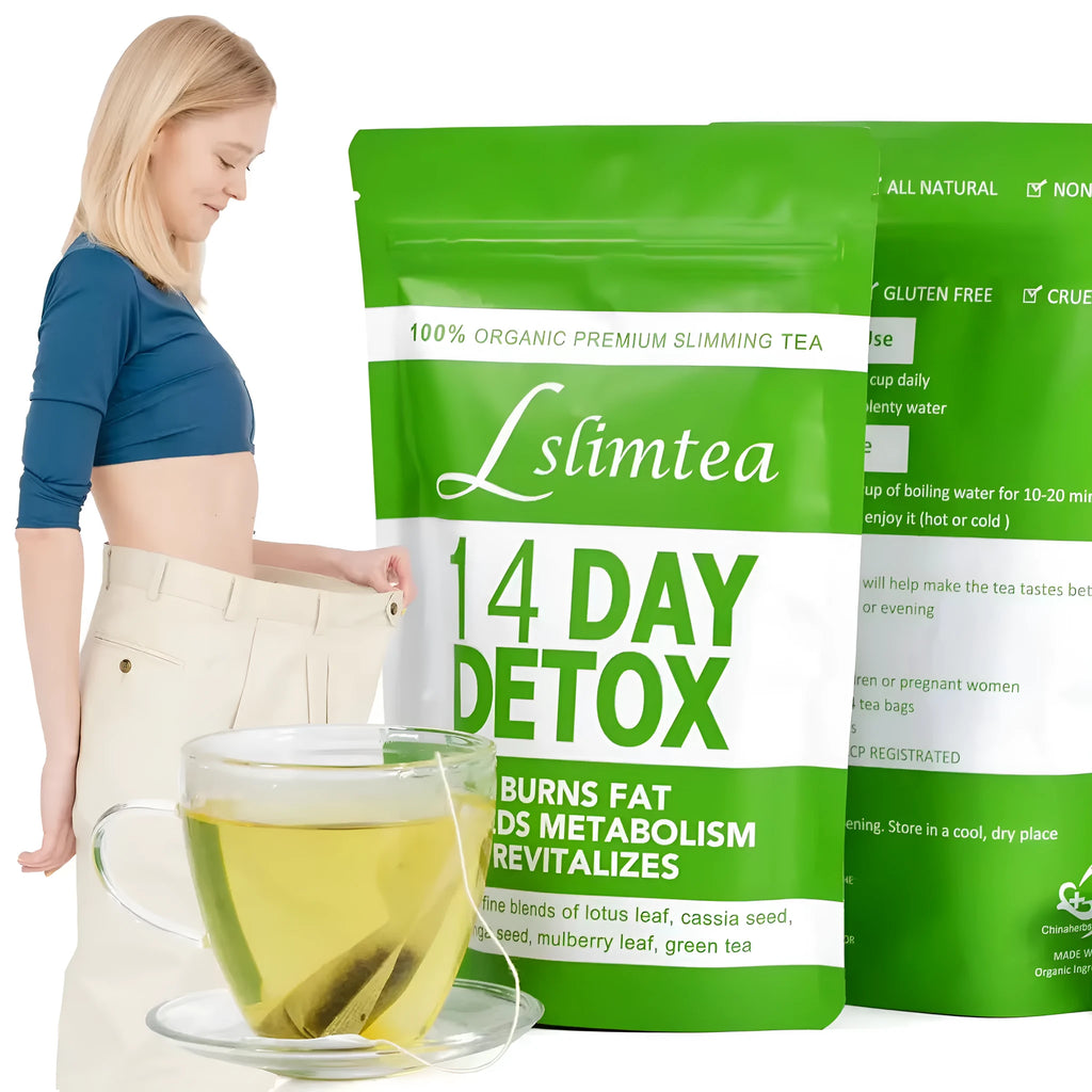 14-day herbal detoxification diet tea with 14 individual 3g sachets for weight loss support
