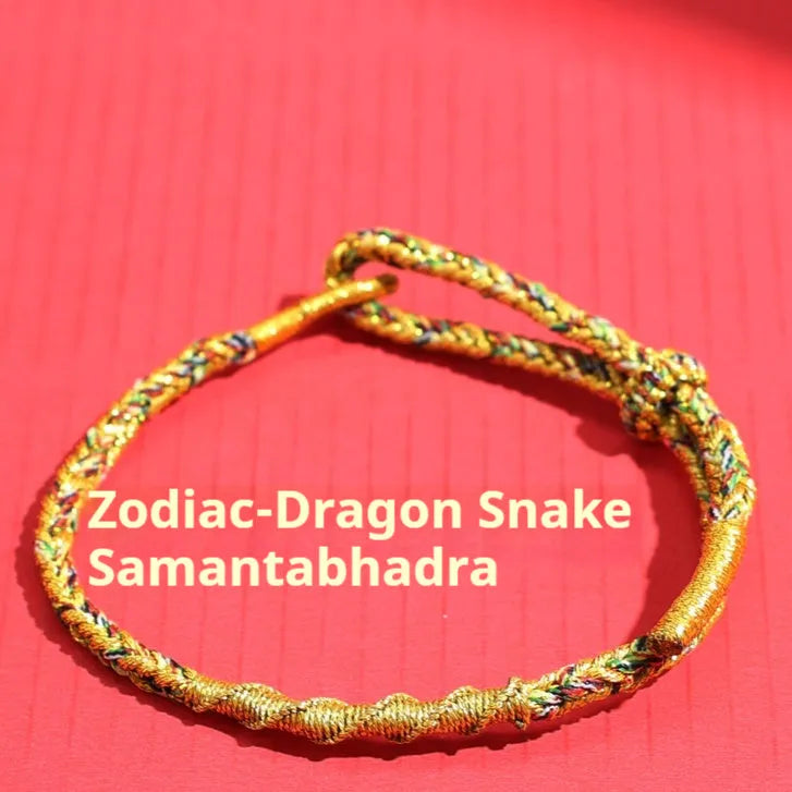 Hand-woven eight-strand colourful guardian strap bracelet with flexible wire and zodiac specific colours