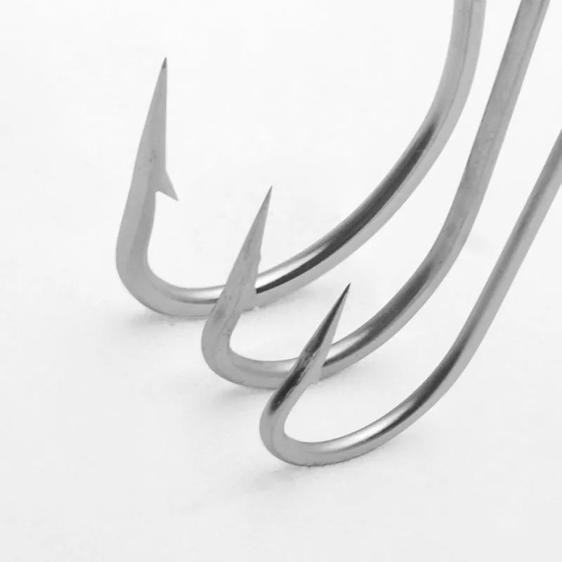 Multi-specification alloy sea fishing hooks for boat fishing in 10 or 20 piece packs