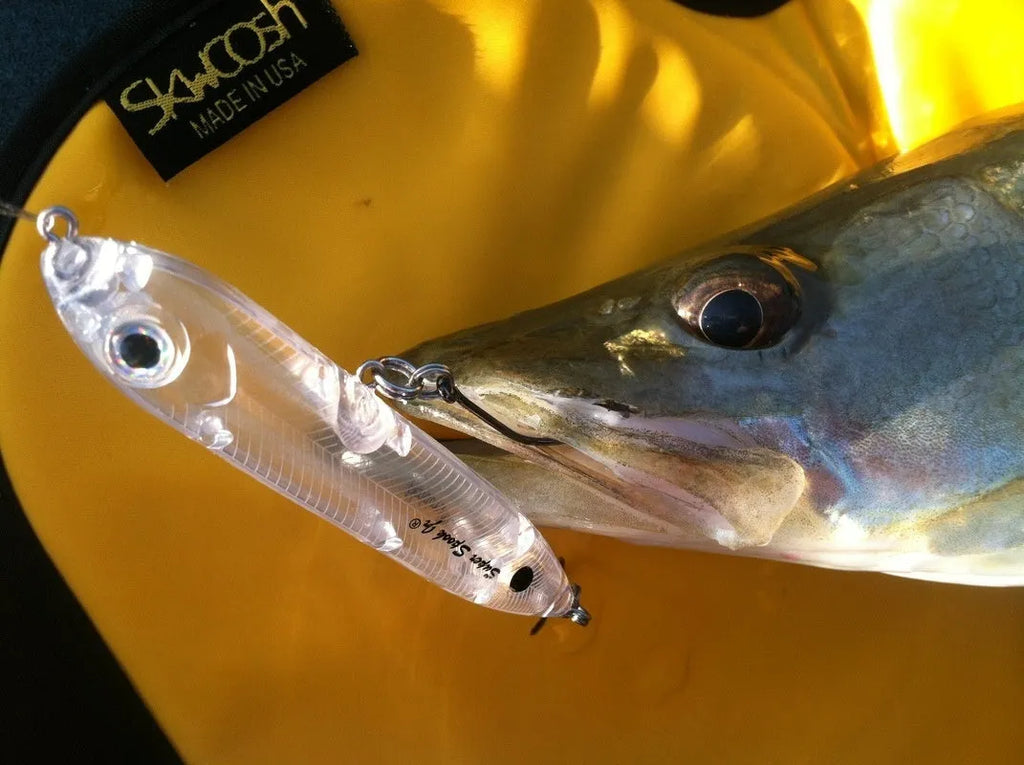 9.5cm transparent blank fishing bait body with 7mm fish eye hole for DIY soft plastic lure making