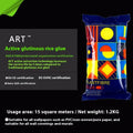Glutinous Rice Glue E formaldehyde-free wallpaper adhesive in a 3-roll pack
