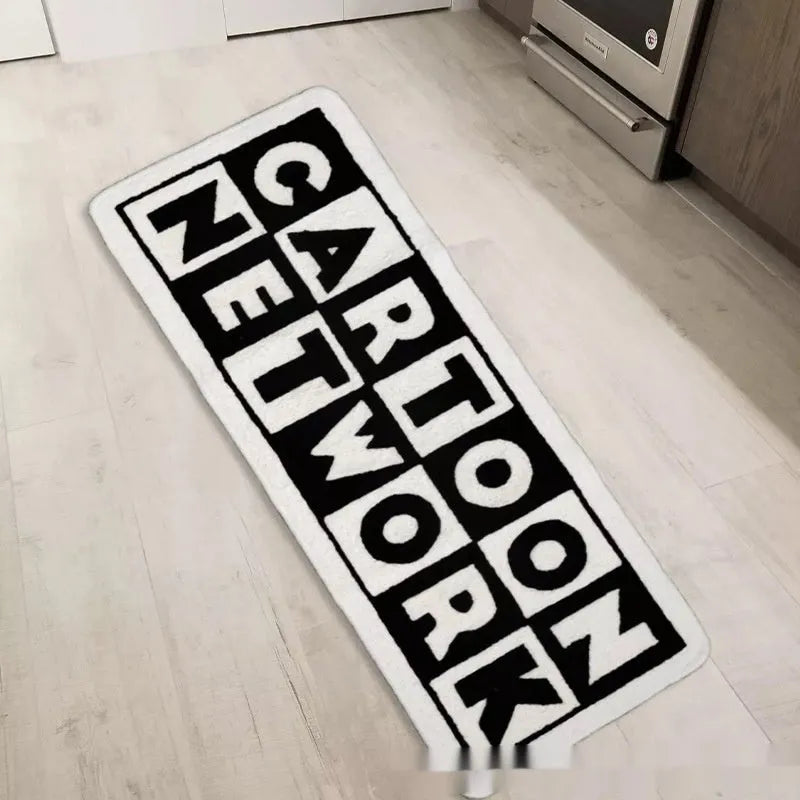 Simple Letters Cashmere Cat Pet Pad in Trend C Series letters pattern, made from polyester fibre