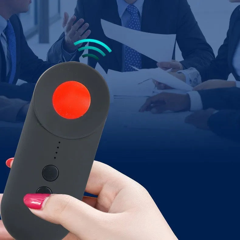 Black GPS signal detector with Micro USB port measuring 93.8mm long for anti-theft surveillance