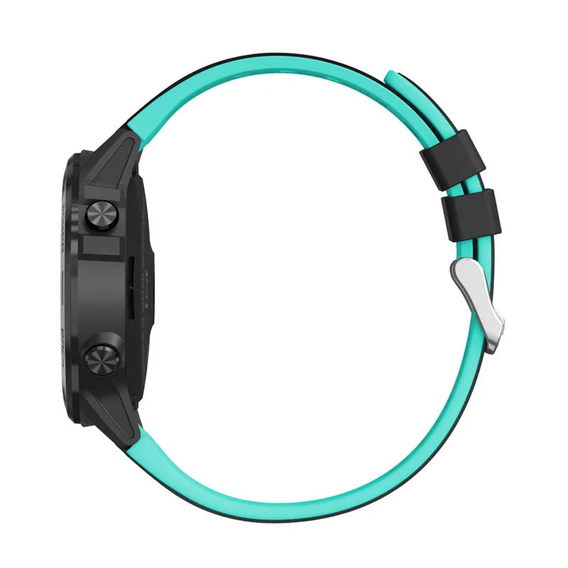 Sports smart watch with 1.3 inch touch screen and silicone wrist strap in four colour options