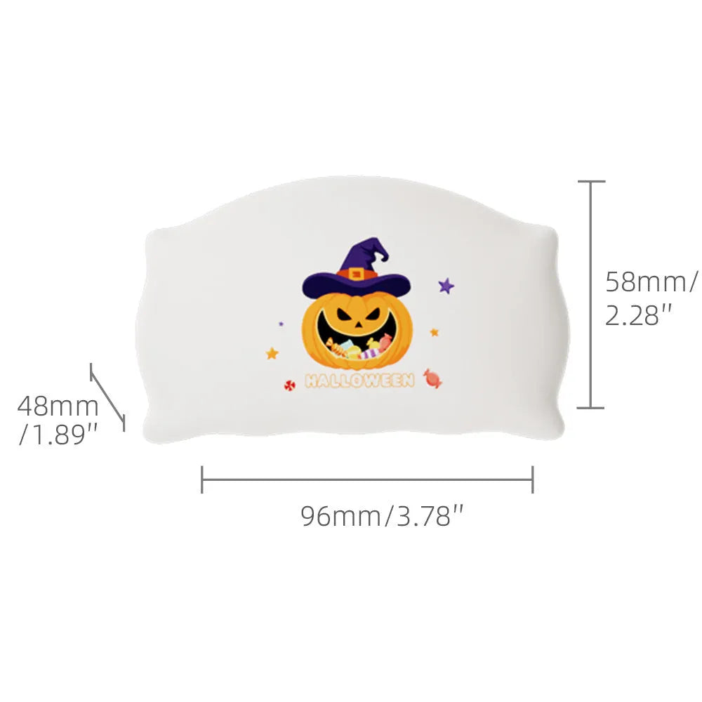 Cartoon Halloween doll table lamp in Magic Ghost or Pumpkin Ghost design on a bedside table.