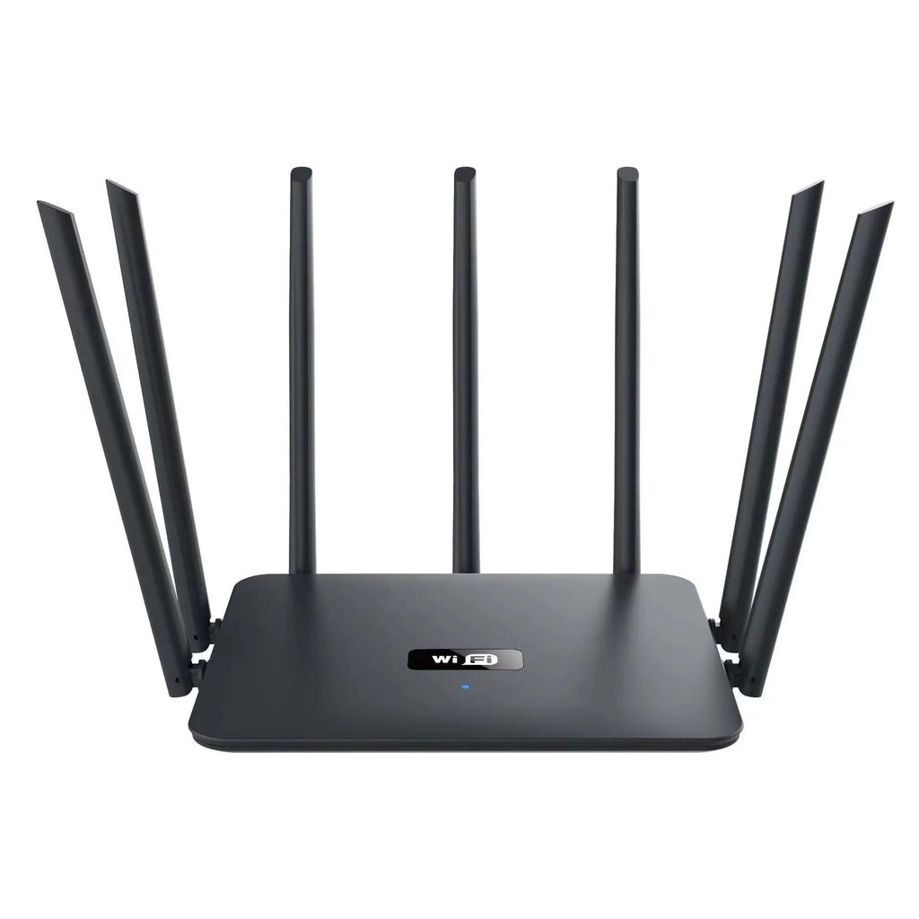 Dual-frequency 5G Gigabit router in white or black with wall-through coverage for whole-home WiFi