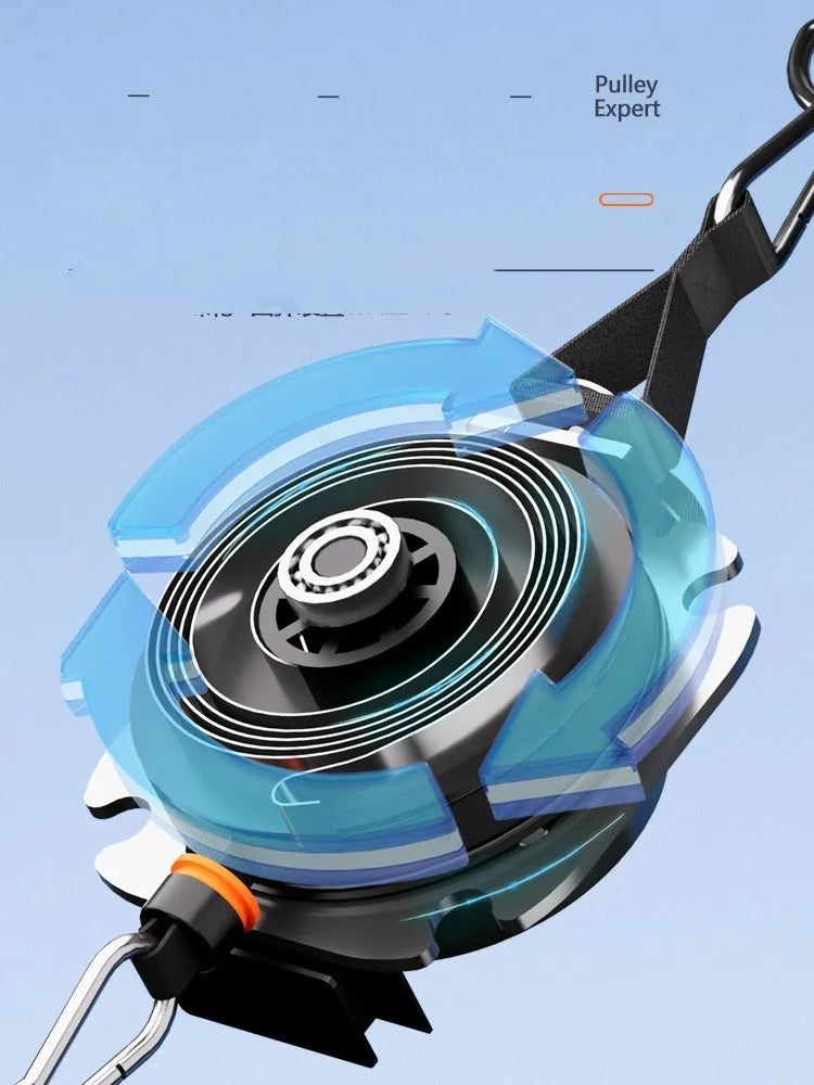 Intelligent adjustable resistance training tensioner in blue grey colour with 2-20kg range