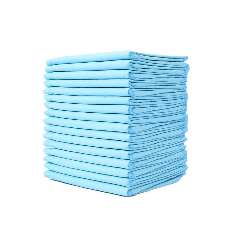 Pack of pet urinal pads showing different sizes and absorbency types for dogs and cats