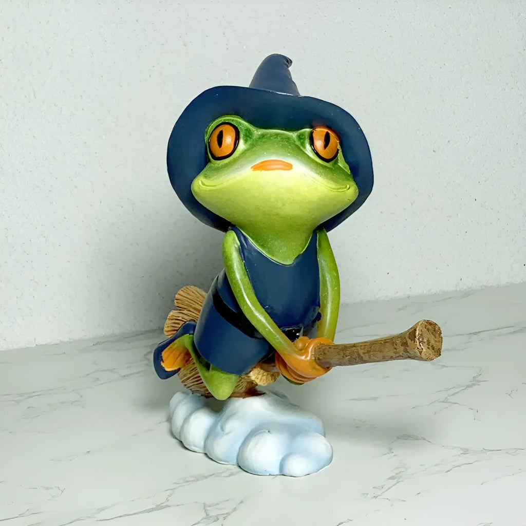 European style yoga frog ornament in RDW123 colour with plastic and resin construction for home decoration