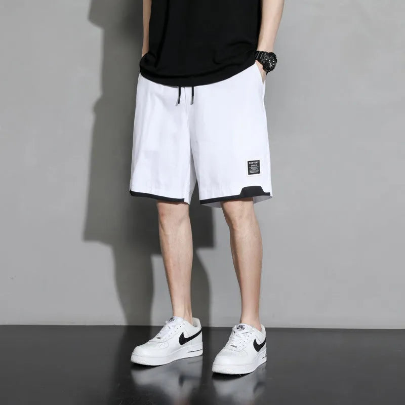 Cotton shorts for boys in black, khaki or white available in plus sizes up to 8XL