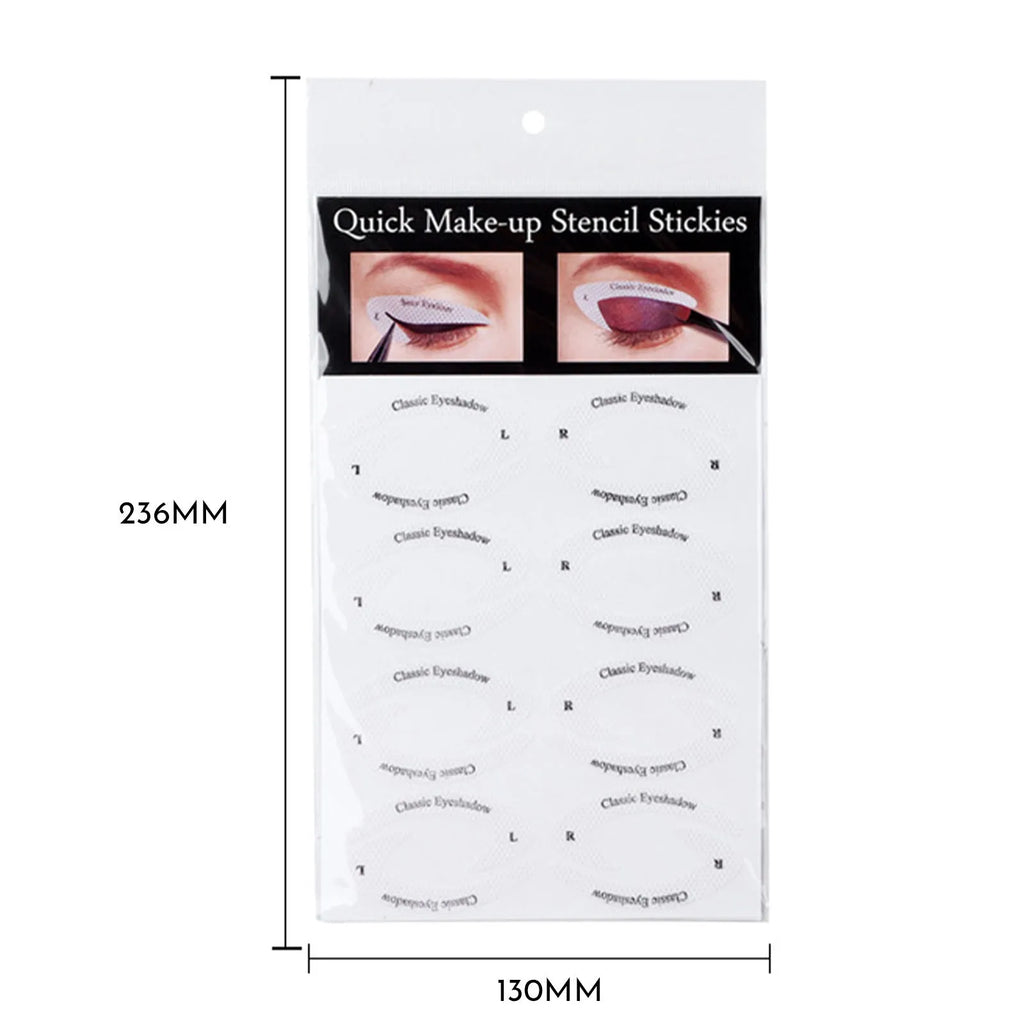 Four reusable eyeliner stencils for creating winged eyeliner and eyeshadow looks