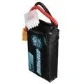 RC 7.4V 1200mAh lithium battery for model cars and ships, dimensions 15x36x70mm.