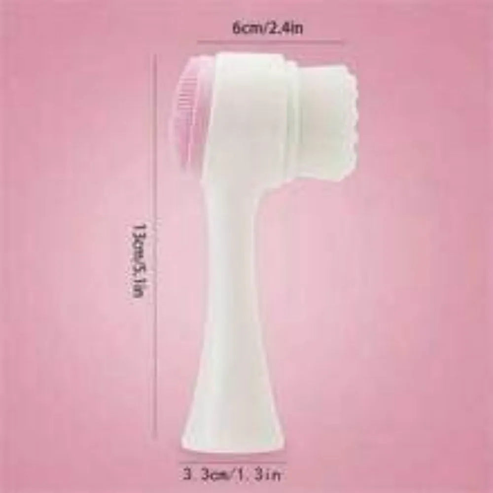 Blue nylon bristle paw brush for grooming dogs and cats on a white background